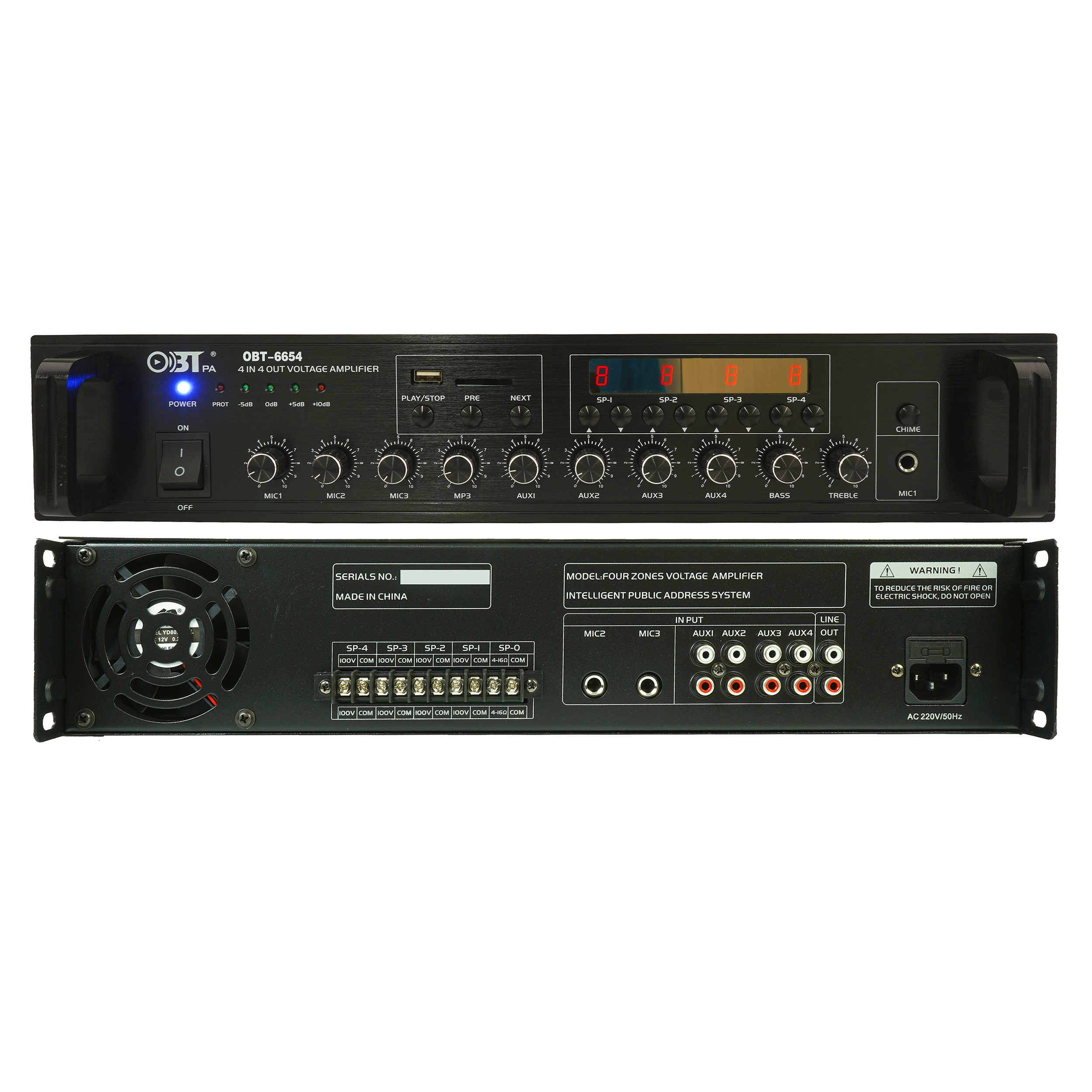 四分區(qū)定壓功放機 OBT-6654