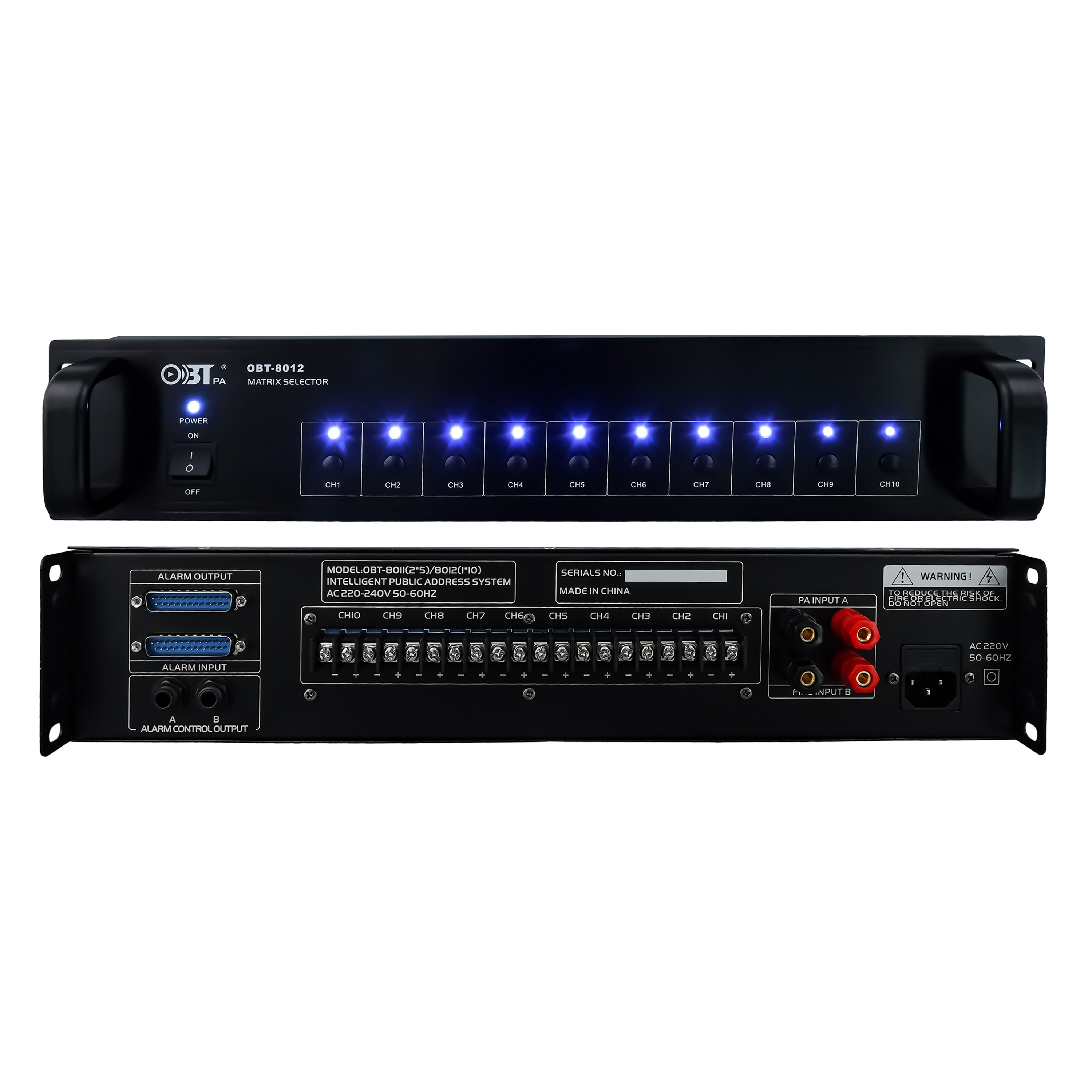 大功率十分區(qū)消防矩陣器 OBT-8012